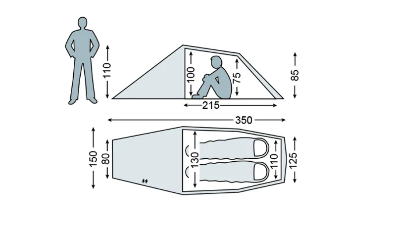 Nordisk Halland 2 LW Two Person Tent Forest Green-1