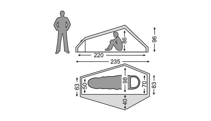 Nordisk Telemark 1 LW SI One Person Tent Burnt Red-1