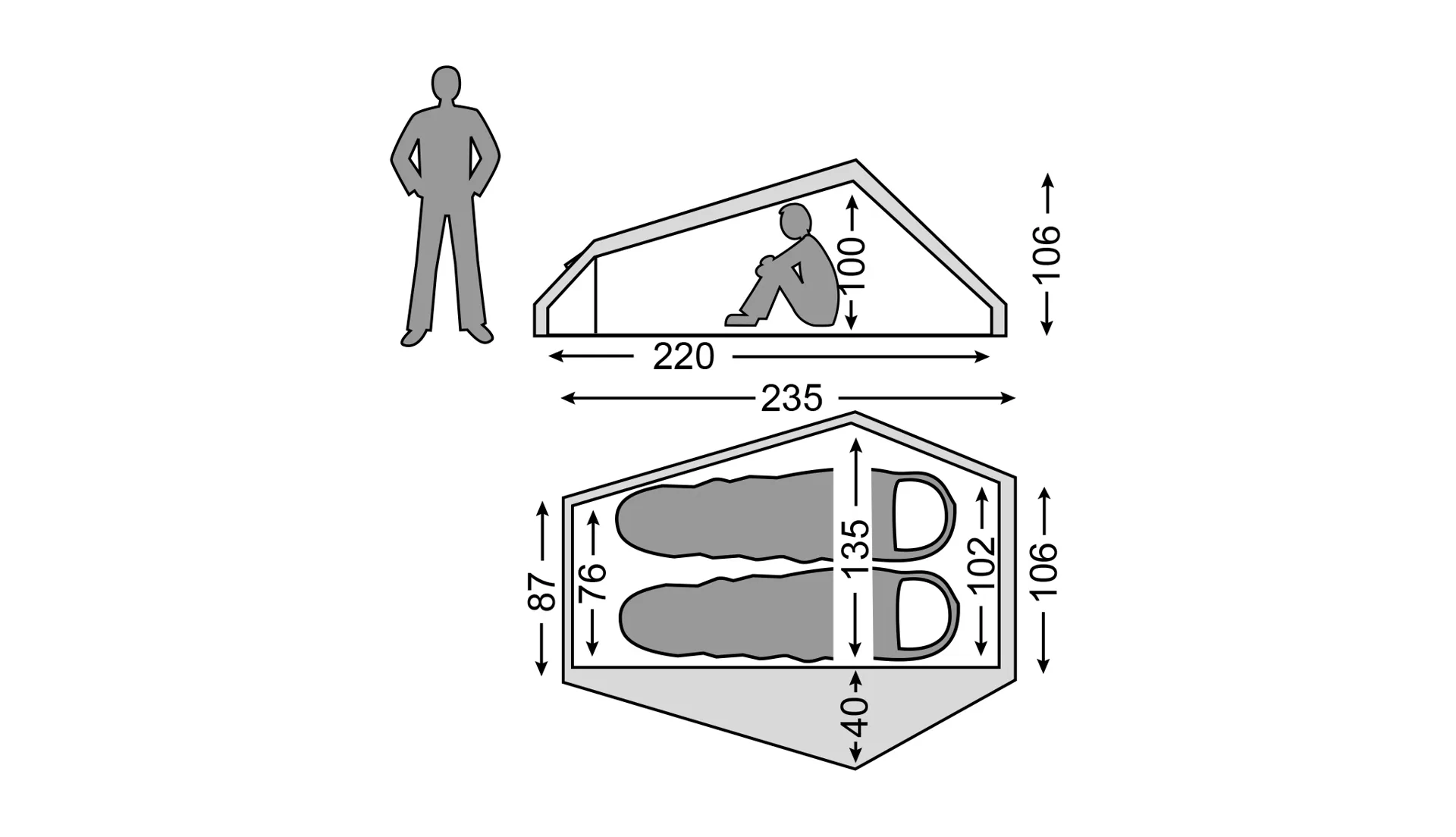 Nordisk | Telemark 2 | LW SI | Two Person Tent | Forest Green