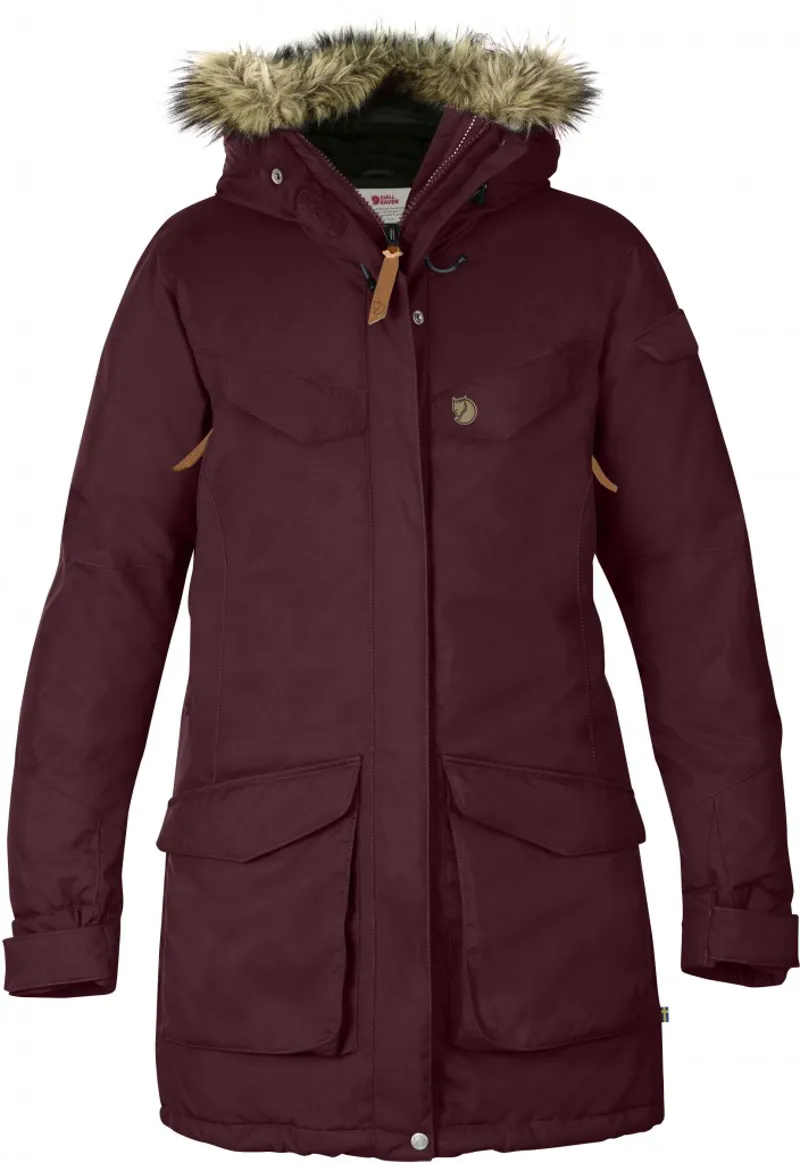 Fjallraven Womens Nuuk Parka Dark Garnet