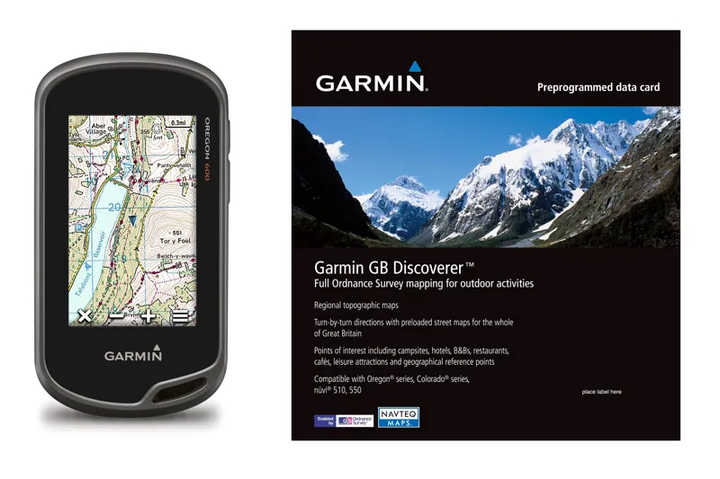 Garmin Oregon 600 GPS - GB Discoverer 1:50k Bundle