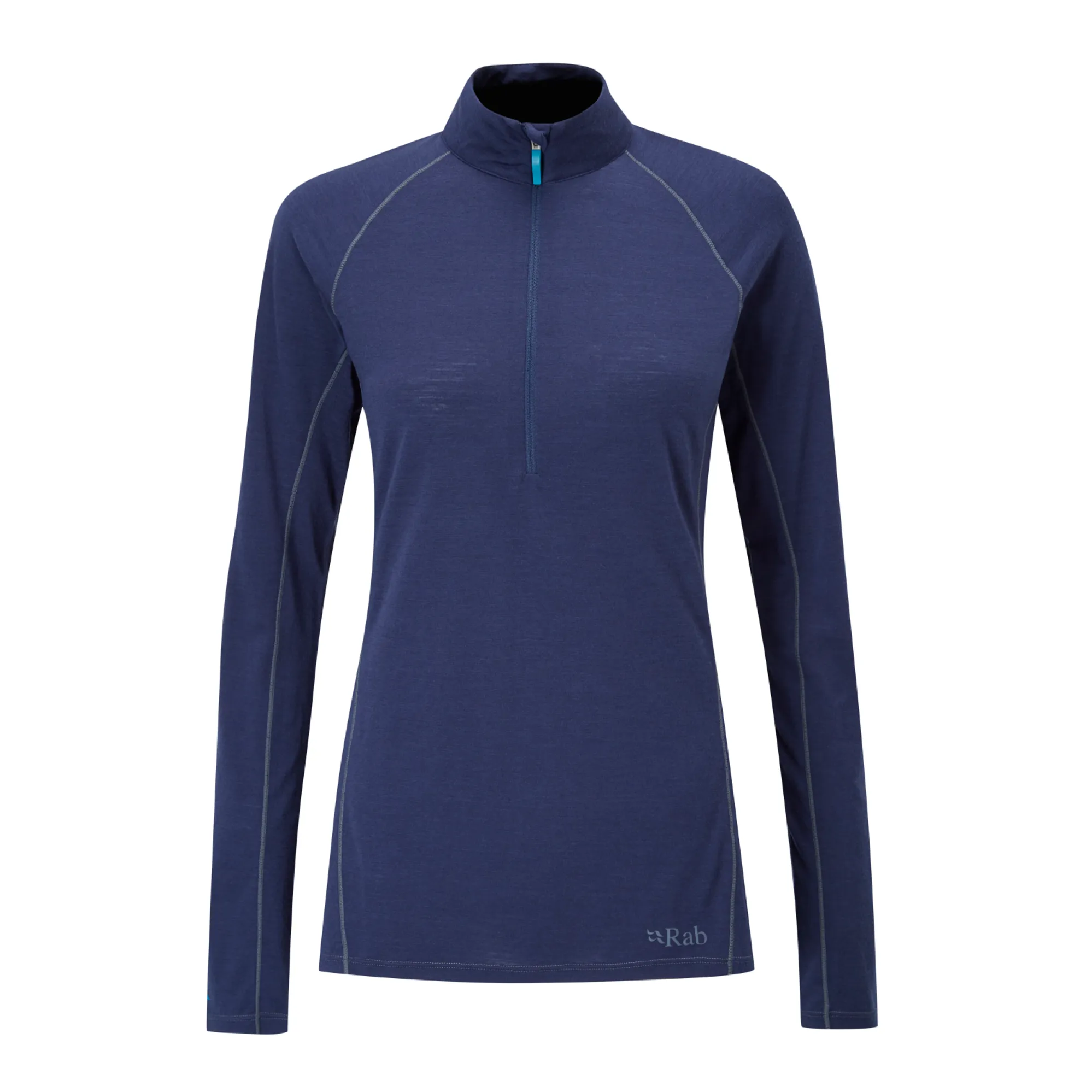 Rab Womens Merino 120 LS Zip Twilight