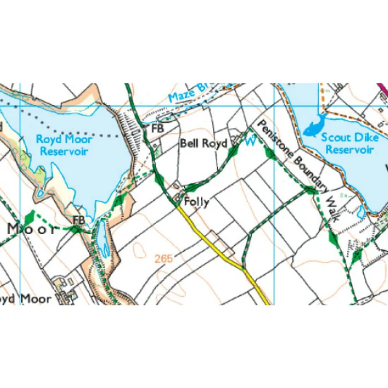 OS Explorer Map OL1 Peak District Dark Peak With Download Code-3