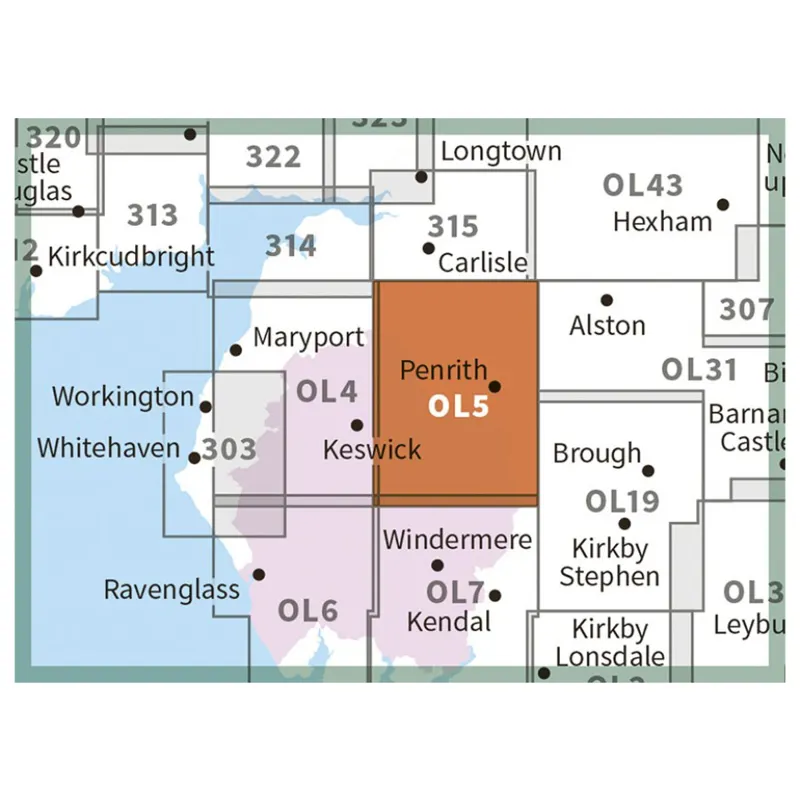 OS Explorer Map OL5 Lake District NE Area With Download Code-1
