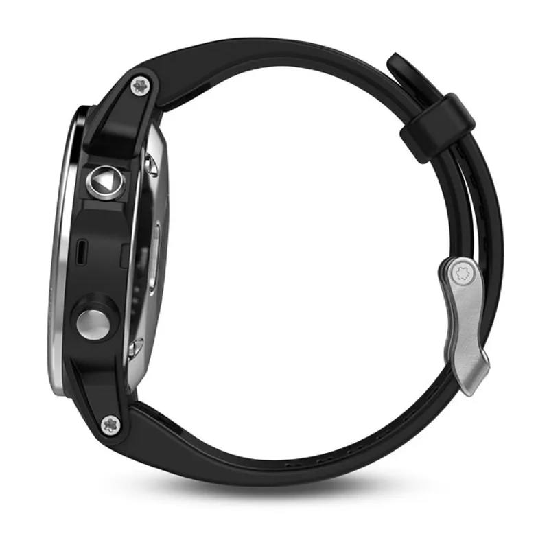 Garmin Fenix 5s Silver With Black Band-3