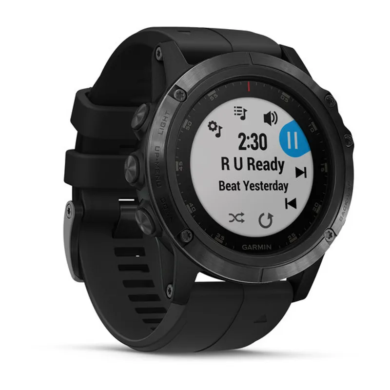 Garmin Fenix 5x Plus Sapphire Black with Black Band-2