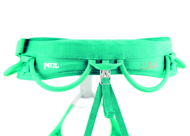 Petzl Womens Luna Climbing harness Turquoise-1