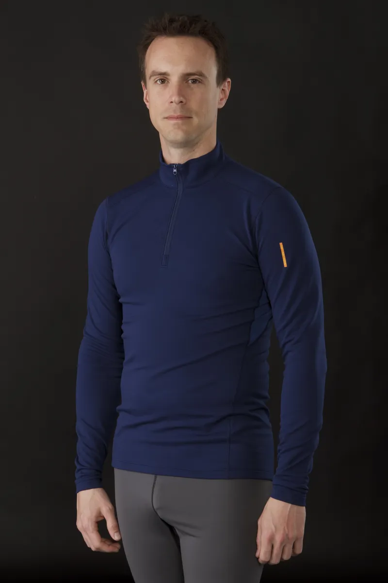Arcteryx Mens Phase SV Zip LS Black-1