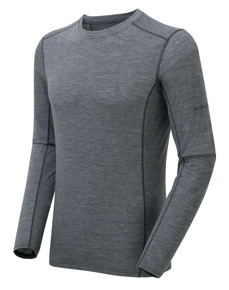 Montane Mens Primino 140g Long Sleeve T-Shirt Black-1