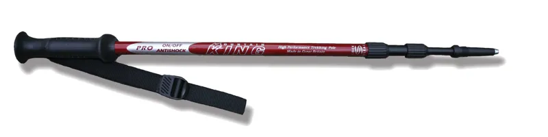 Mountain King Pro Hiking Pole Antishock Red