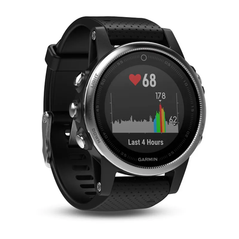 Garmin Fenix 5s Silver With Black Band-5