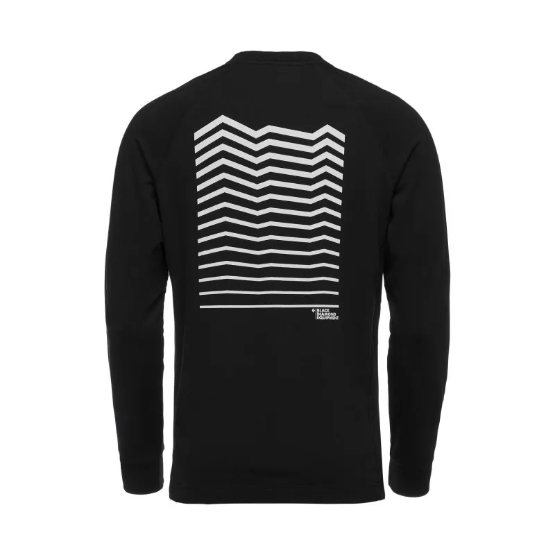 Black Diamond Mens Ridge Logo Crew Black-1