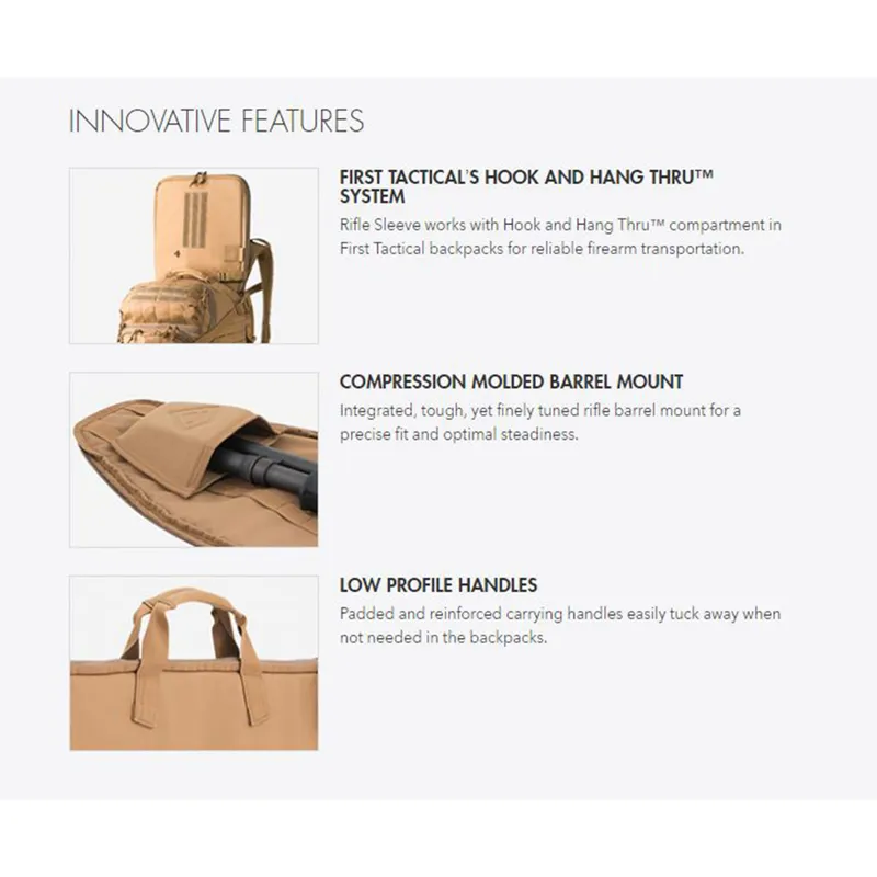 First Tactical Rifle Sleeve 42 inch Single Coyote-3