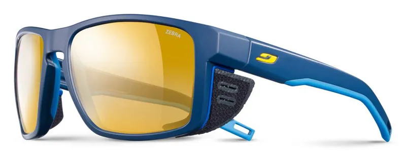 Julbo Shield Sunglasses Zebra Blue/Yellow