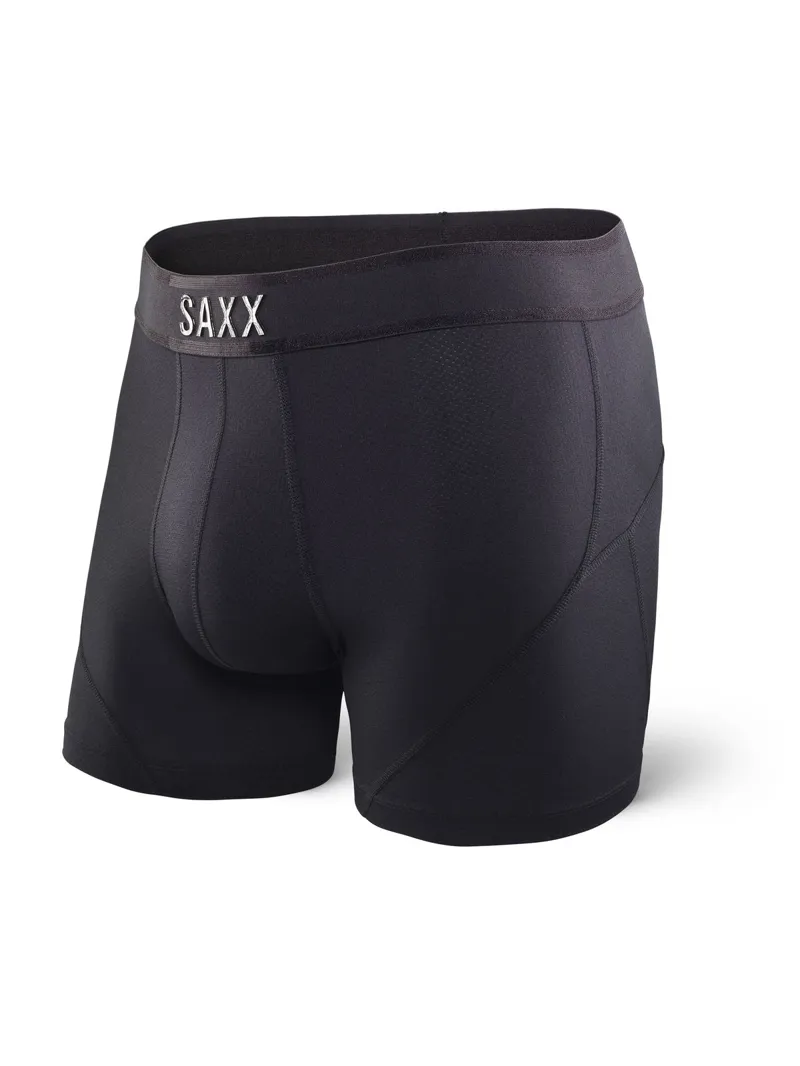 SAXX Mens Kinetic Boxer Brief Blackout