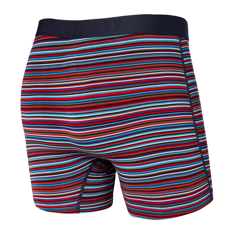 SAXX Men's Vibe Boxer Brief Blue Vibrant Stripe-1