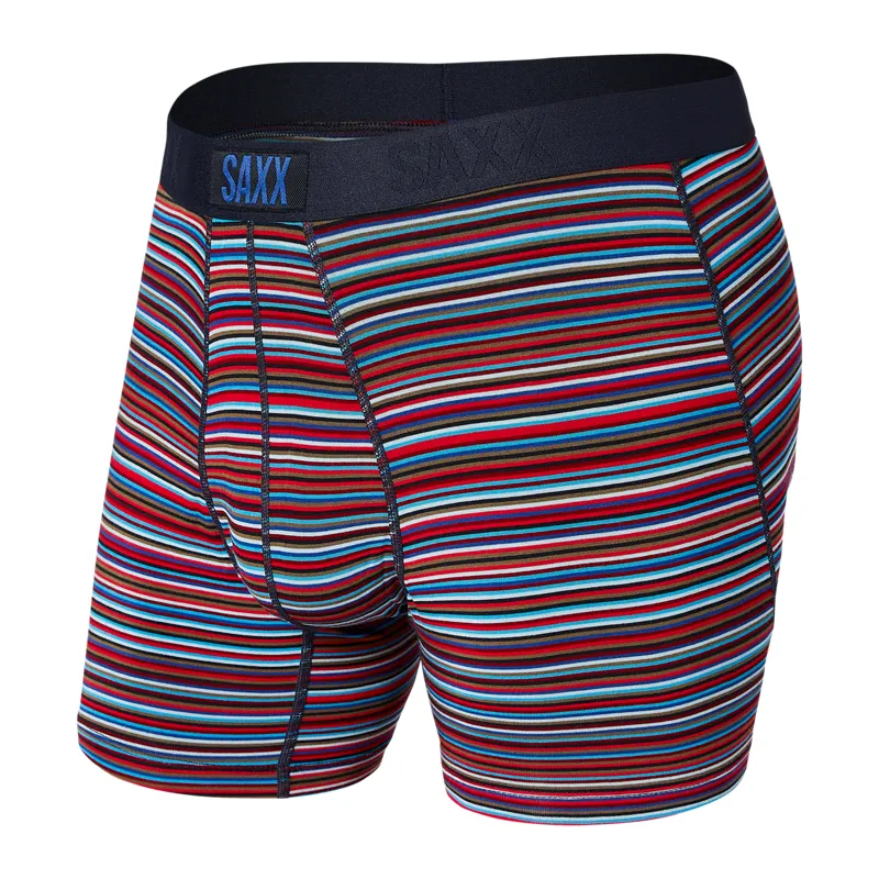 SAXX Men's Vibe Boxer Brief Blue Vibrant Stripe