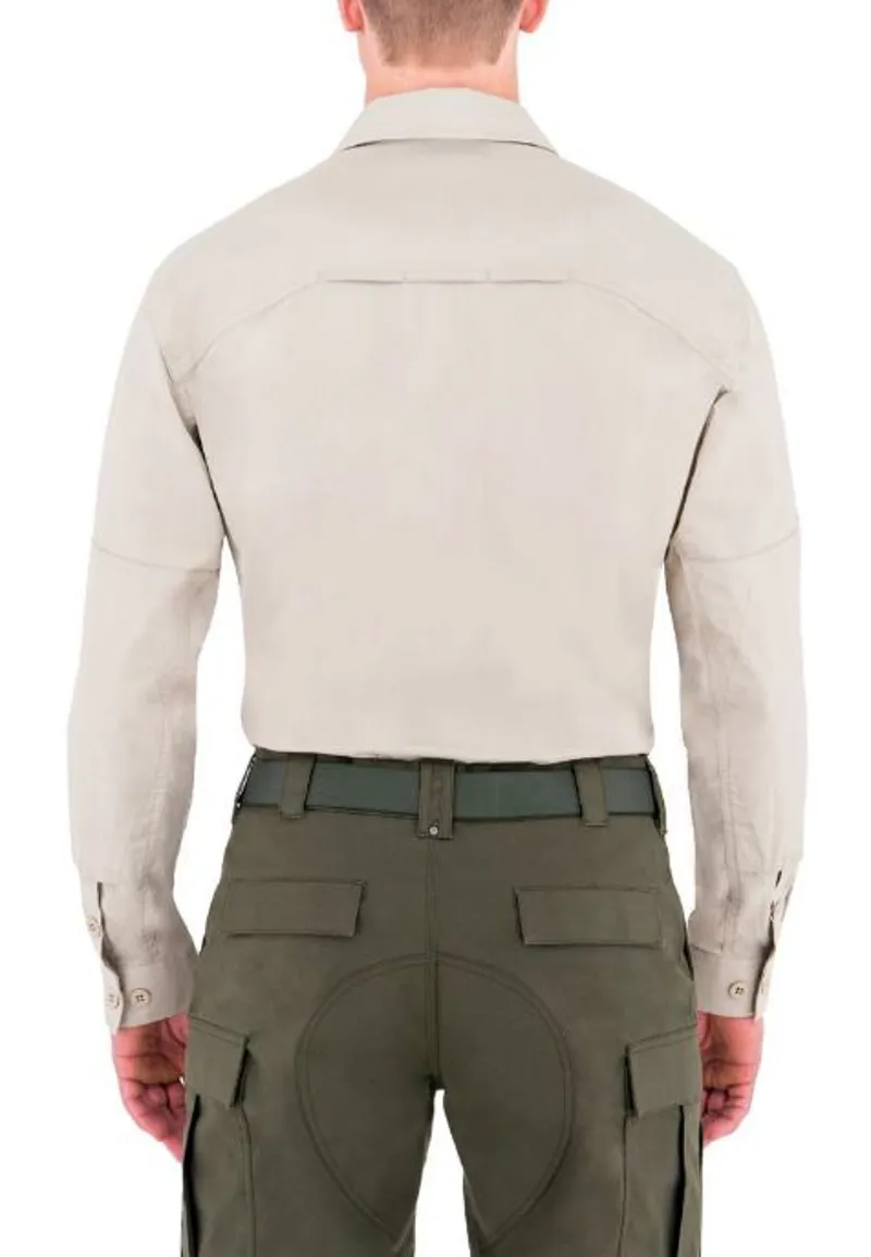 First Tactical Mens Tactix Long Sleeve BDU Shirt Khaki-1