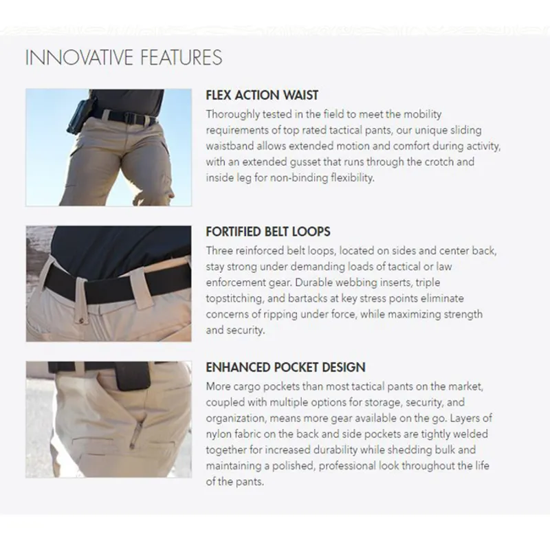 First Tactical Mens Tactix Tactical Pants Khaki-2