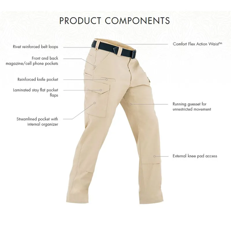 First Tactical Mens Tactix Tactical Pants Khaki-3