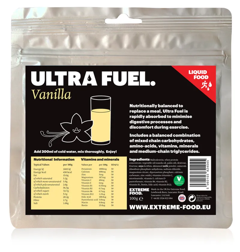 Extreme Food Freeze-dried Ultra Fuel Drink Vanilla