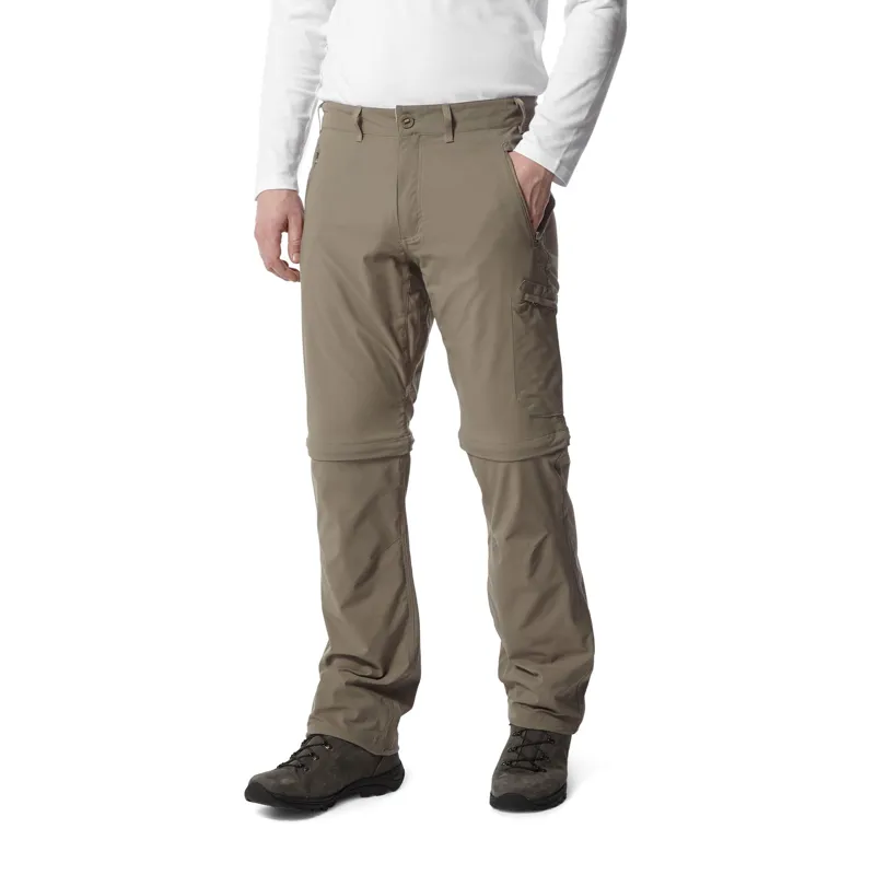Craghoppers Mens NosiLife Pro 2 Convertible Trousers Pebble-1