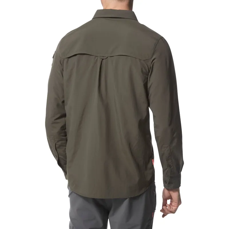 Craghoppers Mens NosiLife Adventure II LS Shirt Dark Khaki-4