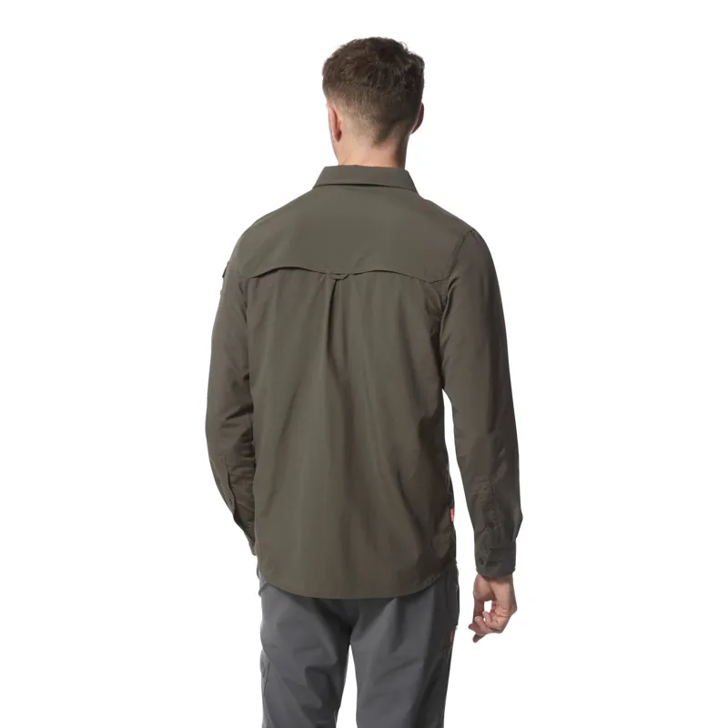 Craghoppers Mens NosiLife Adventure II LS Shirt Dark Khaki-2