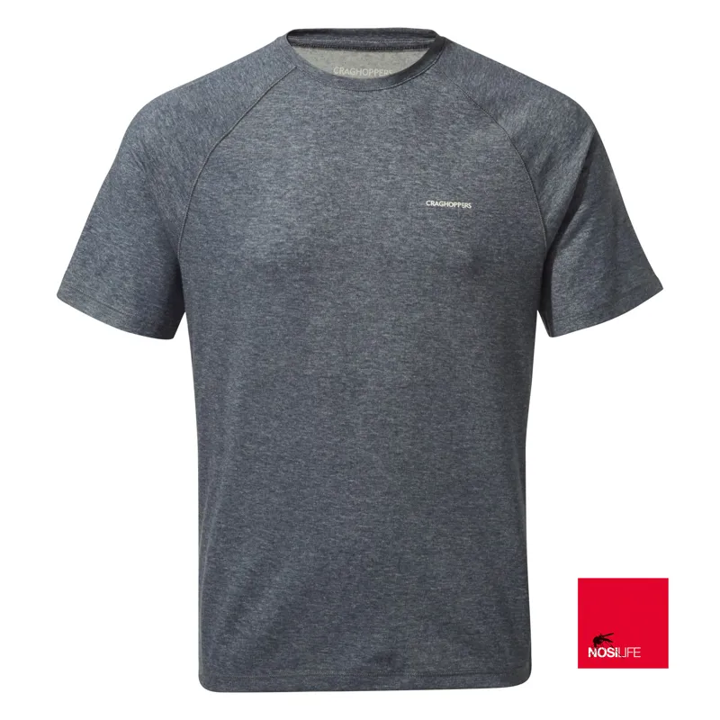 Craghoppers Mens NosiLife Anello SS Tee Soft Navy Marl