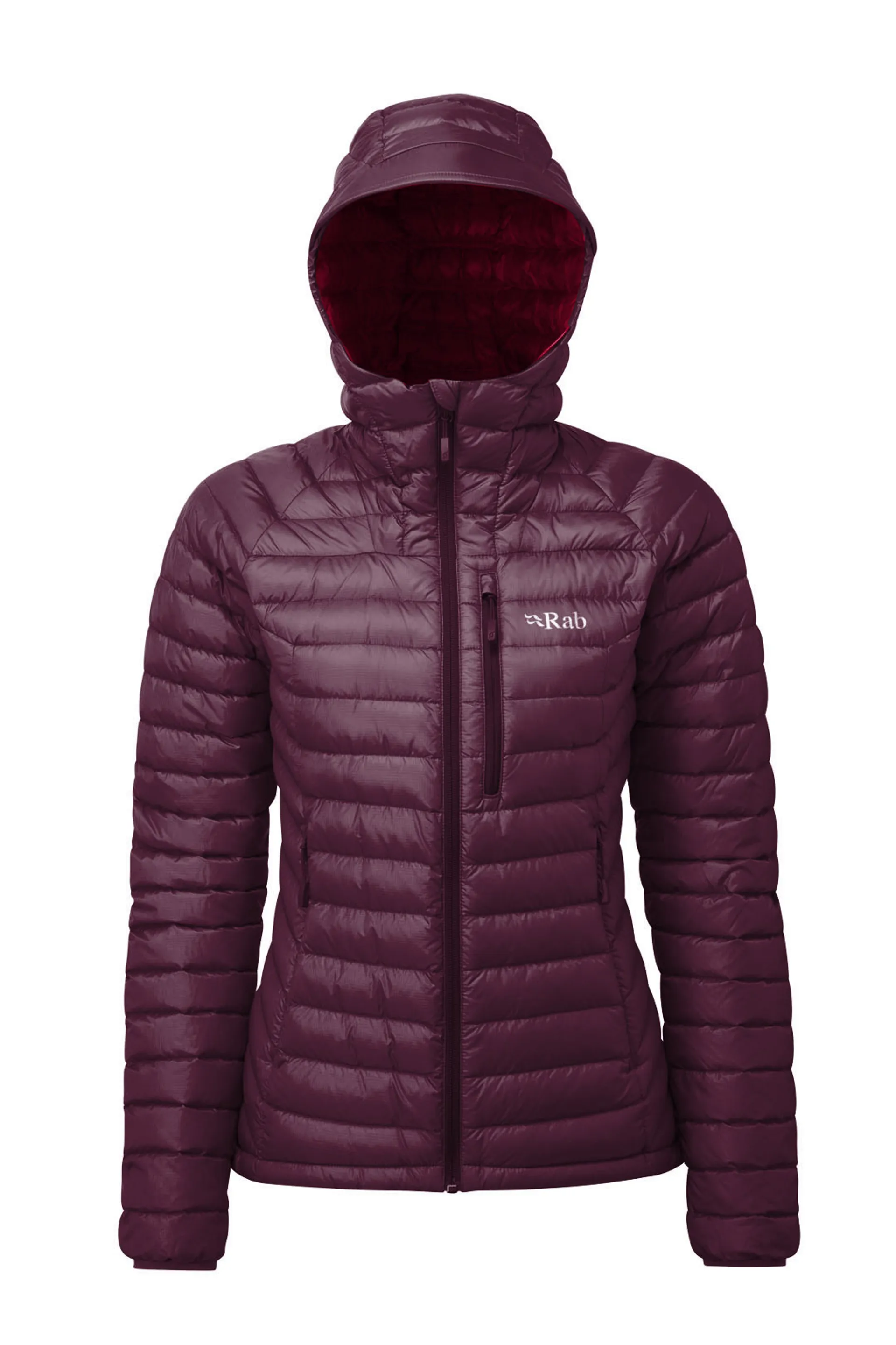 Rab Womens Microlight Alpine Jacket Eggplant/Rococco