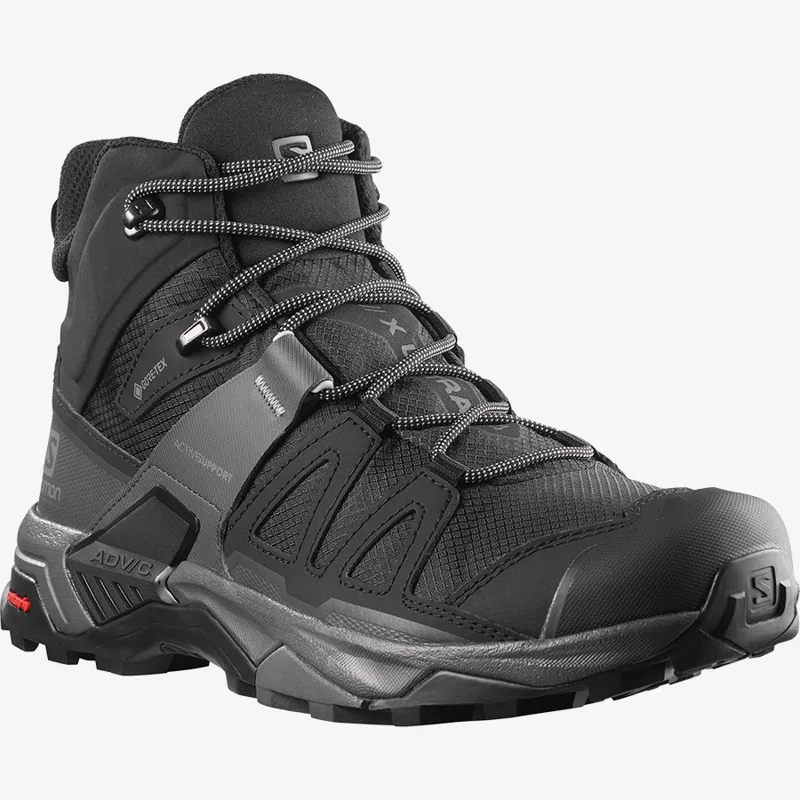 Salomon Mens X Ultra 4 Mid GTX Black