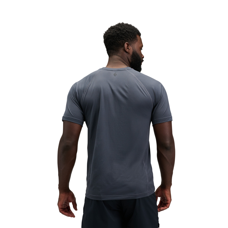 Black Diamond Mens Distance SS Tech Tee Charcoal-2