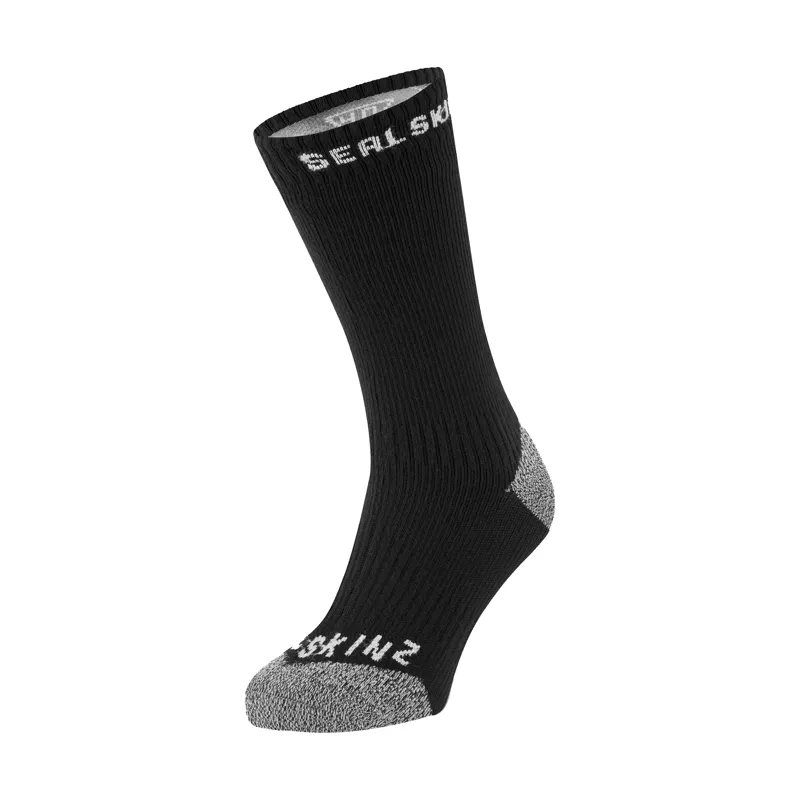 Sealskinz Briston All Weather Mid Length Sock with Hydrostop Black