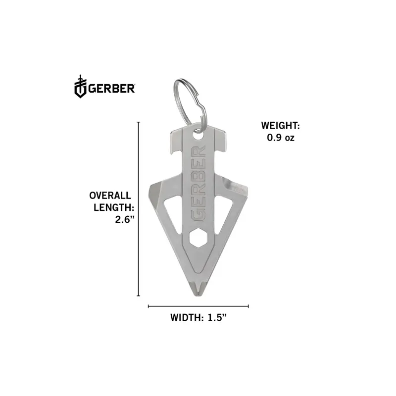 Gerber Broadhead Keychain Tool Silver-2
