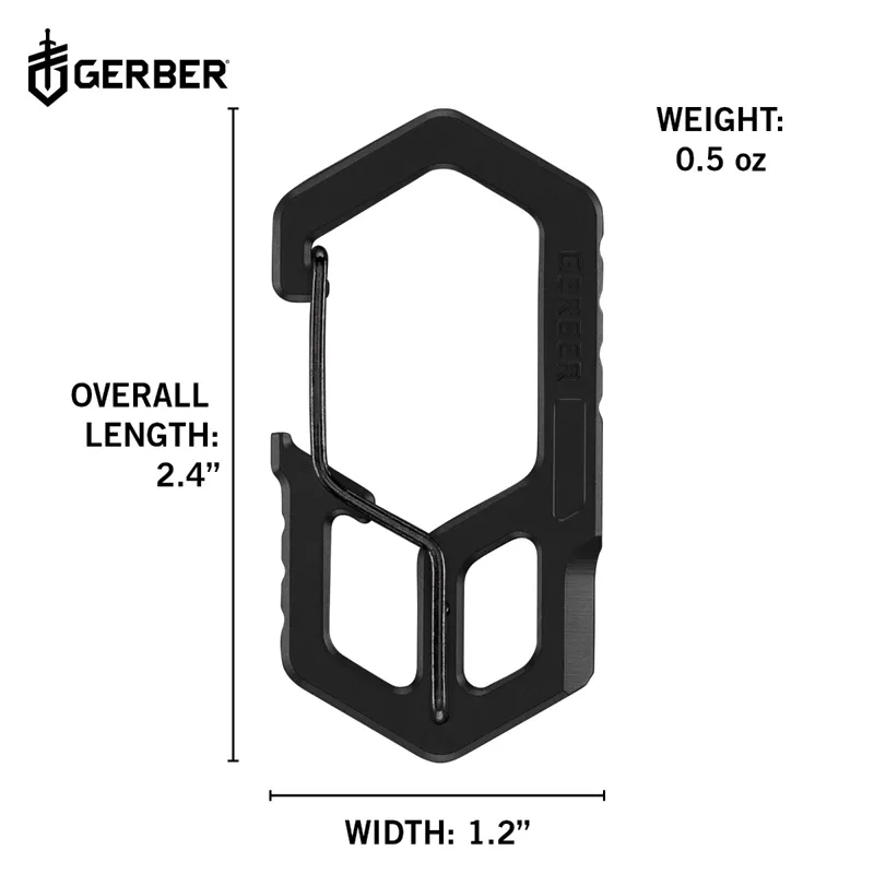 Gerber Carabiner Keychain Tool Black-3