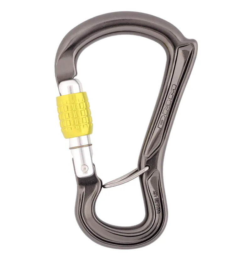 DMM Ceros Screwgate Carabiner Titanium/Lime