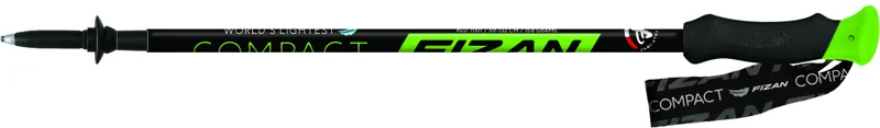 Fizan Compact Green Trekking Poles Pair
