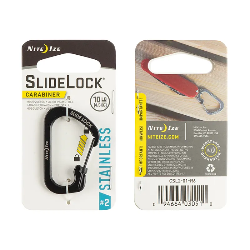 NiteIze SlideLock Carabiner 2 Black