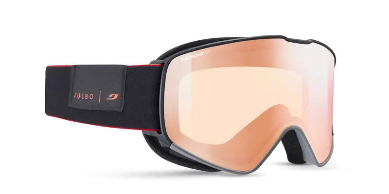Julbo Cyrius Snow Goggles Black/Gray Red Glare Control Infrared Flash