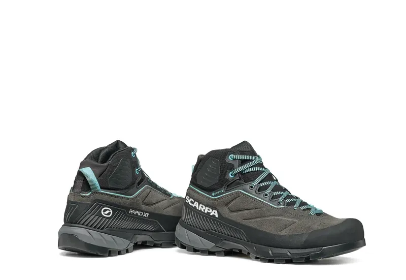 Scarpa Women's Rapid XT Mid GTX Shark/Aqua-5