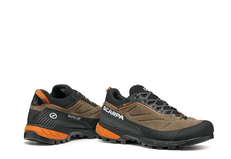 Scarpa Men's Rapid XT GTX Caribou/Rust Orange-5