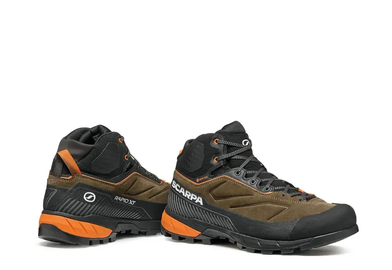 Scarpa Men's Rapid XT Mid GTX Caribou/Rust Orange-5