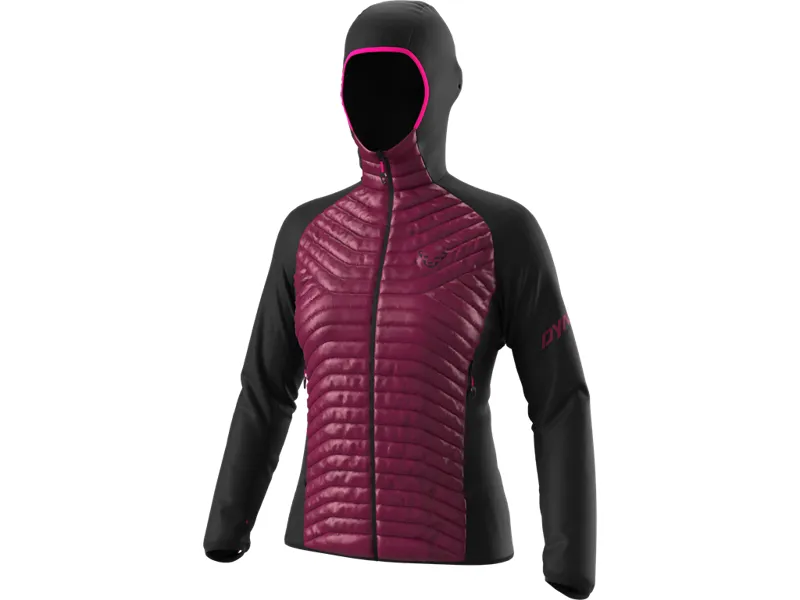 Dynafit Womens Transalper Hybrid Insulated Jacket Black Out/Beet Red