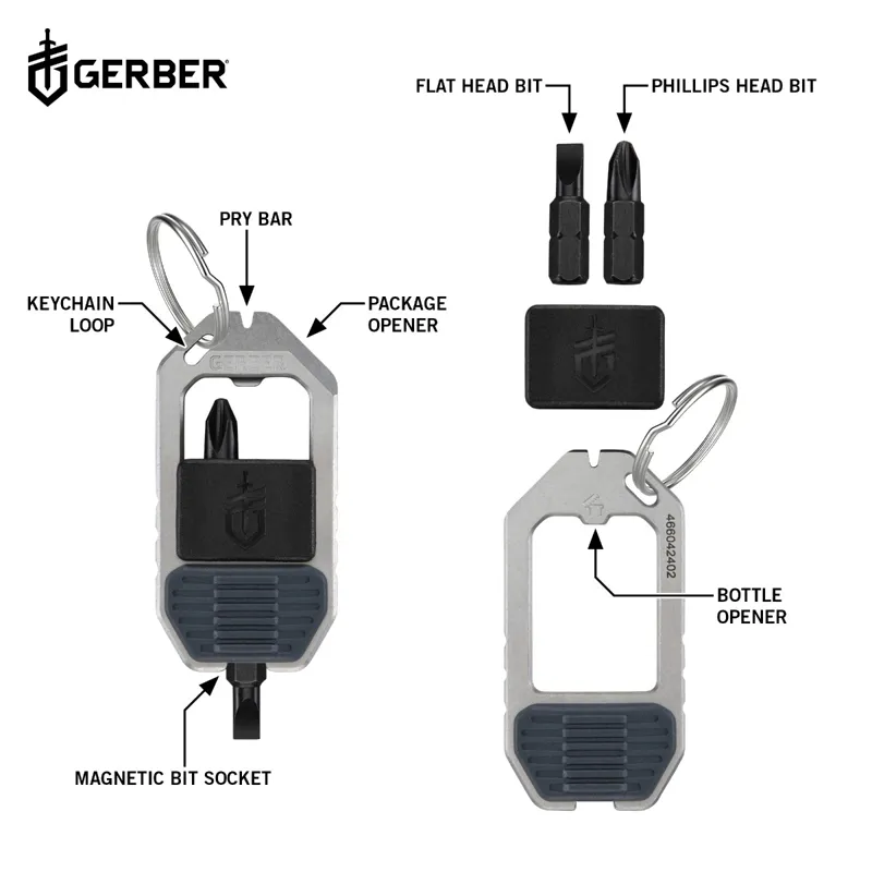 Gerber Driver Key Chain Tool Urban Blue-3