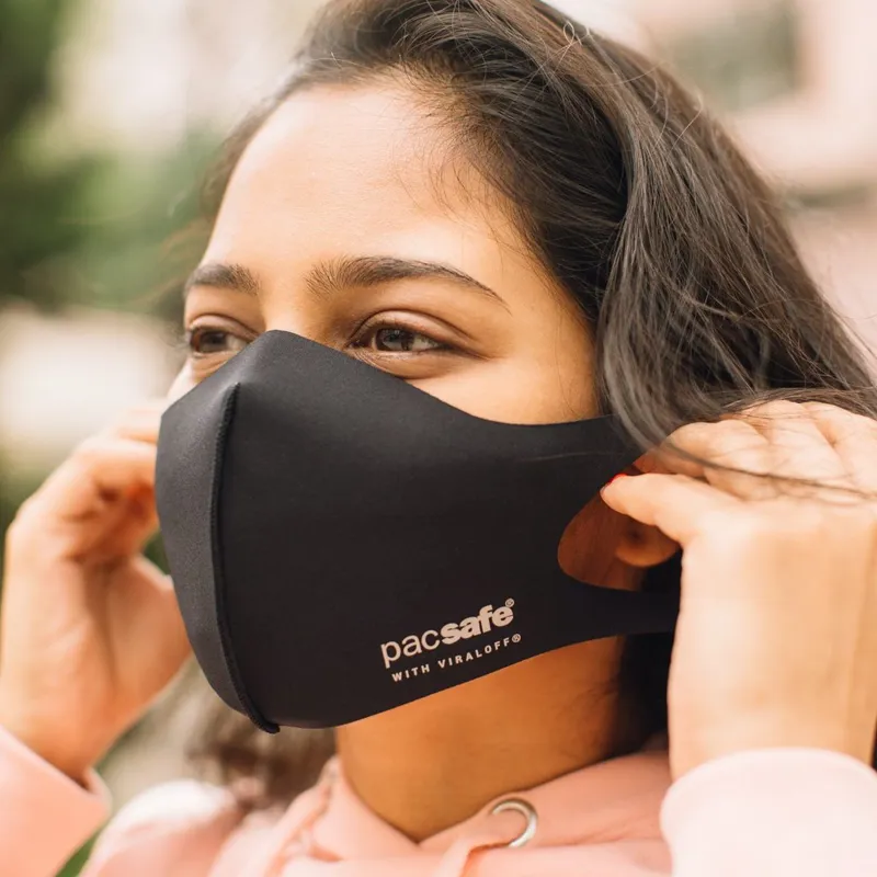 Pacsafe Protective and Reusable ViralOff Face Mask Black-11