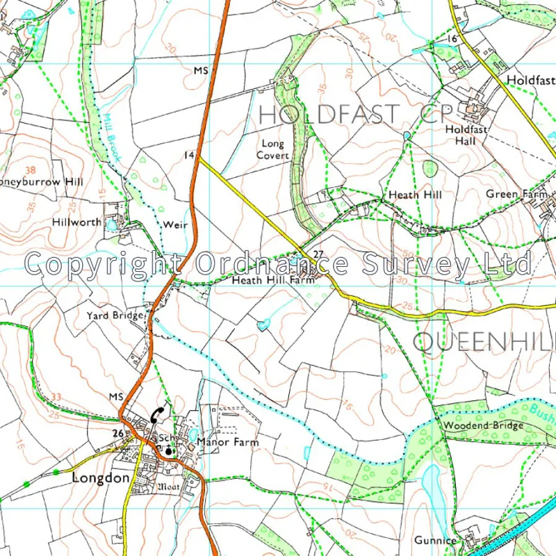 OS Explorer Active Map 190 Malvern Hills and Bredon Hill-3