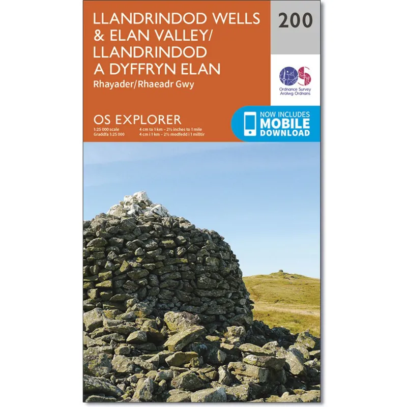OS Explorer Map 200 Llandrindod Wells and Elan Valley