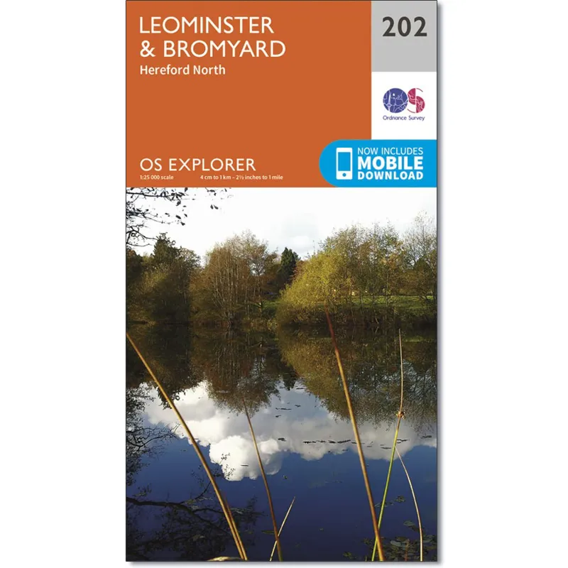 OS Explorer Map 202 Leominster and Bromyard