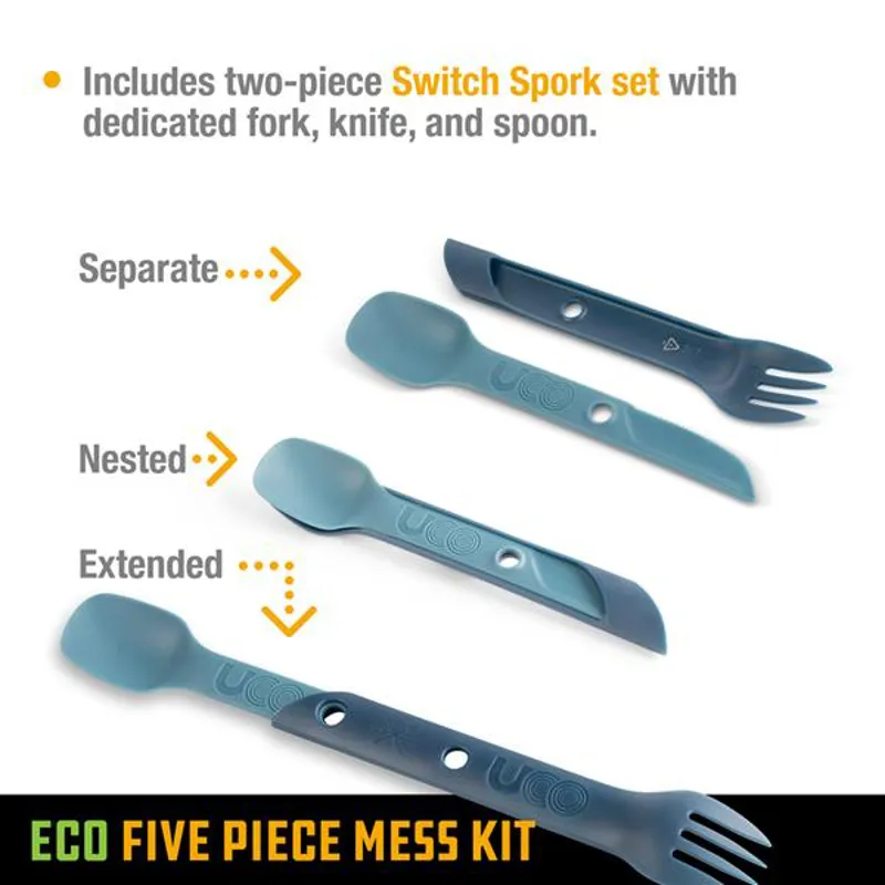UCO ECO 5 Piece Mess Kit Ocean Blue-4