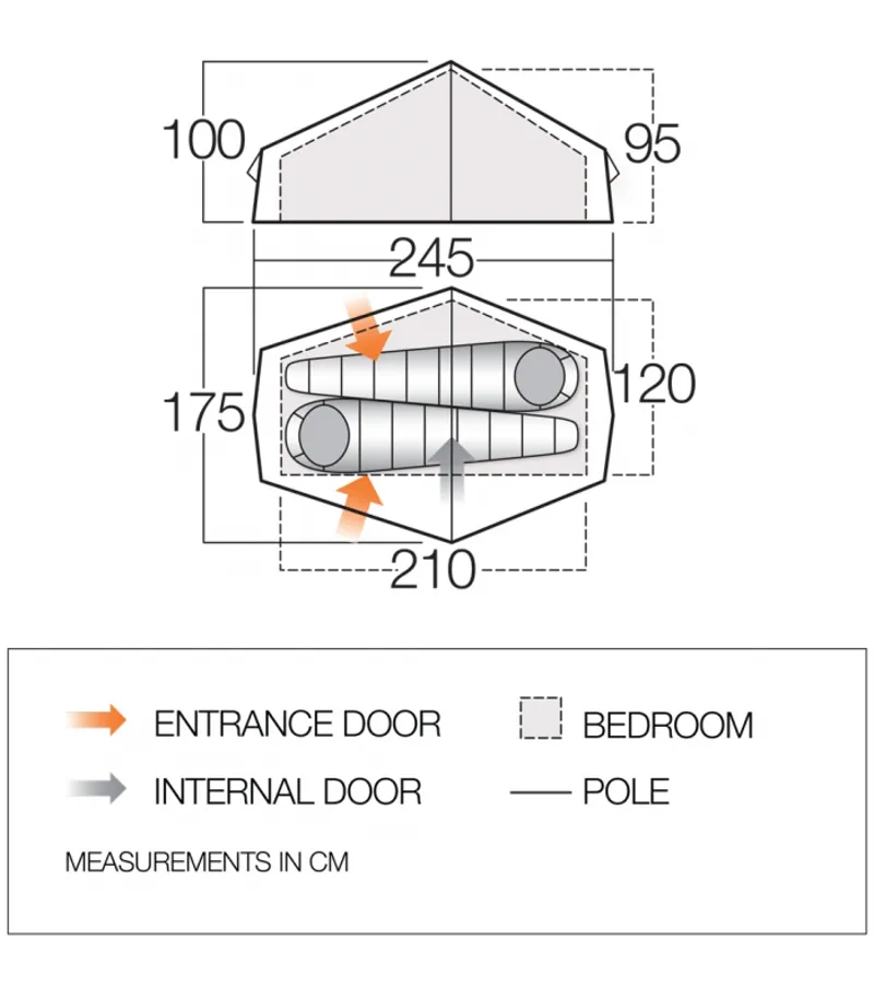 Vango F10 Helium UL 2 Tent Alpine Green-1